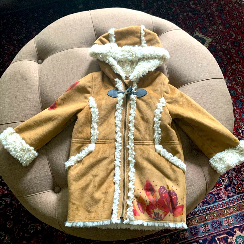 Faux Sherpa coat 4 girls